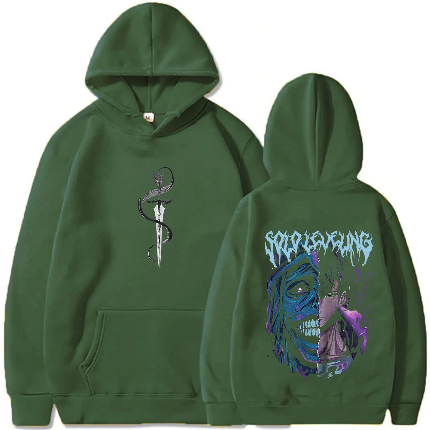 Solo Leveling Statue of God Hoodie / Sung Jinwoo Hoodie Anime