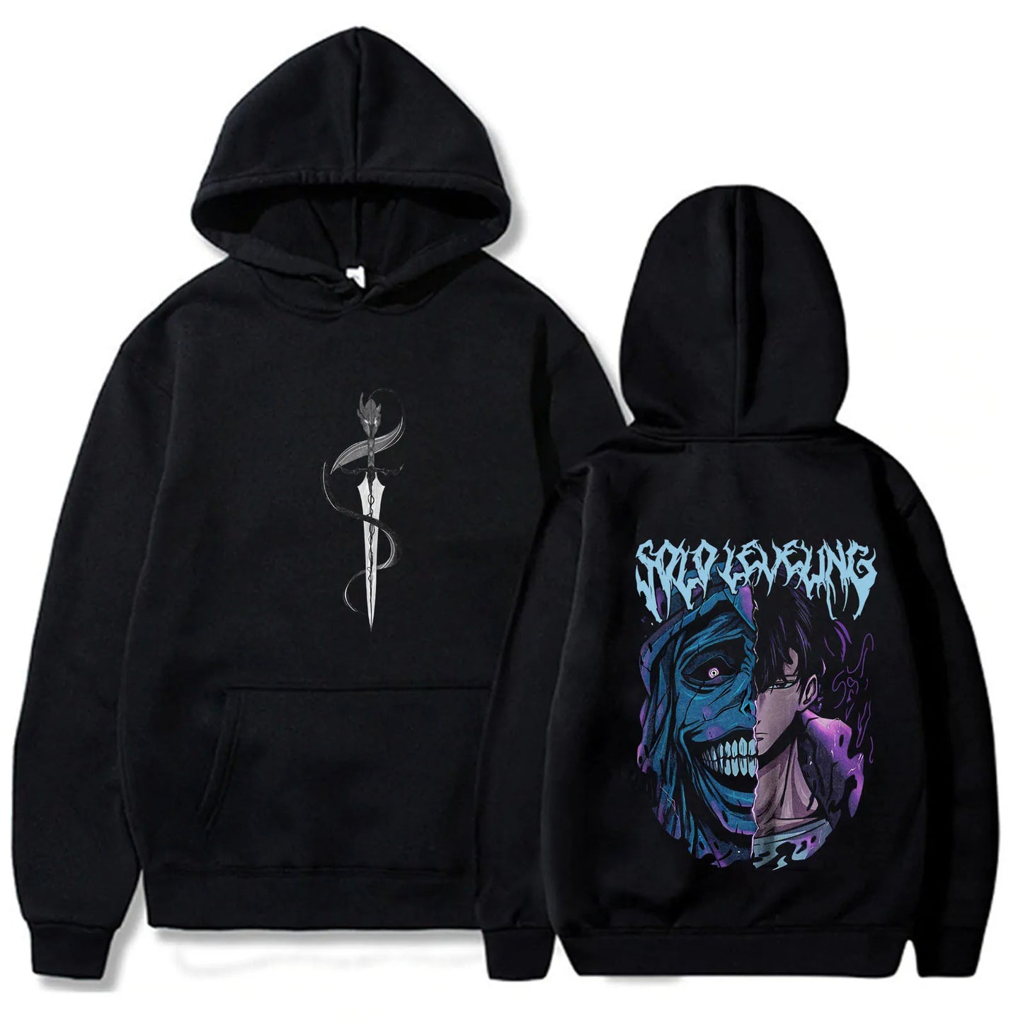 Solo Leveling Statue of God Hoodie / Sung Jinwoo Hoodie Anime