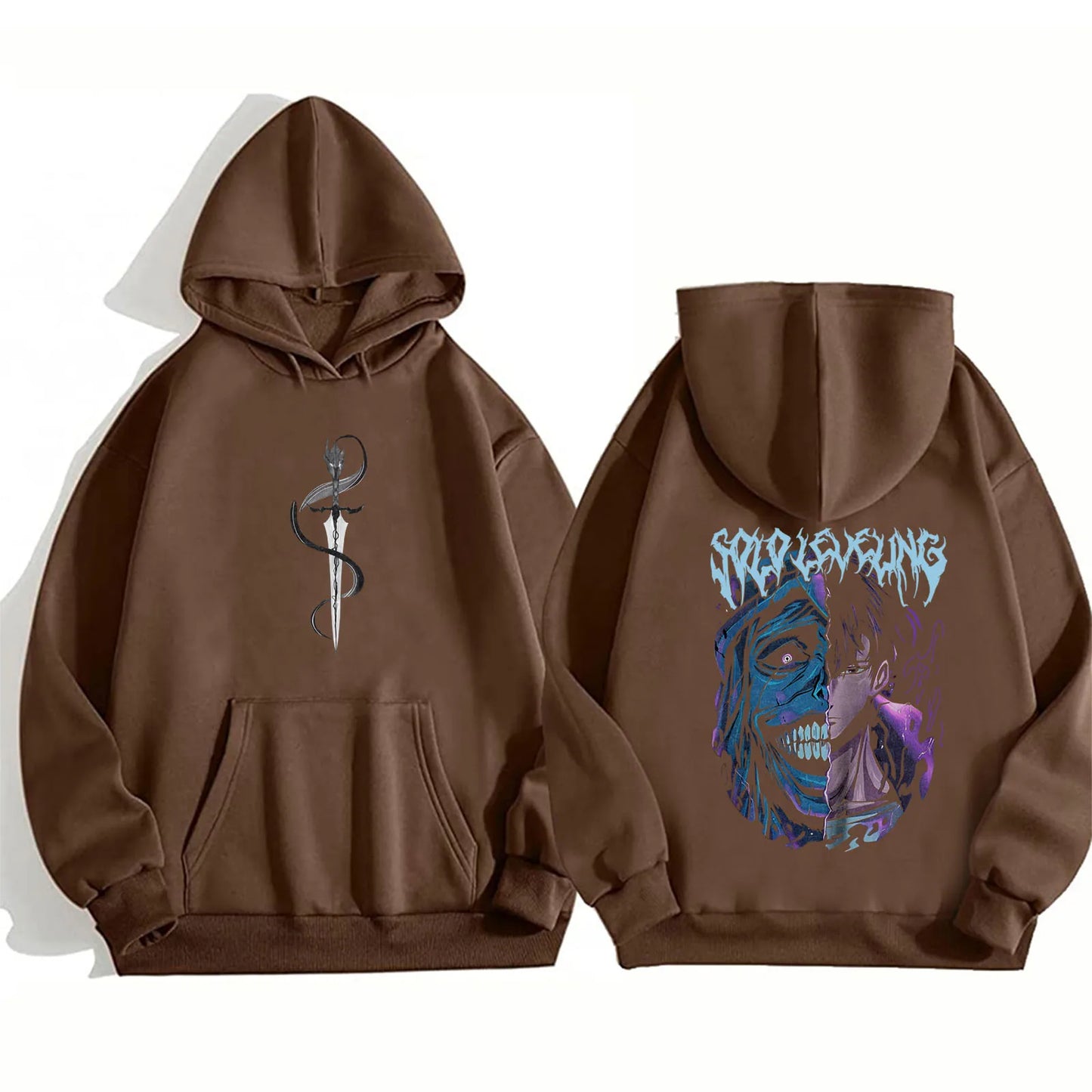 Solo Leveling Statue of God Hoodie / Sung Jinwoo Hoodie Anime