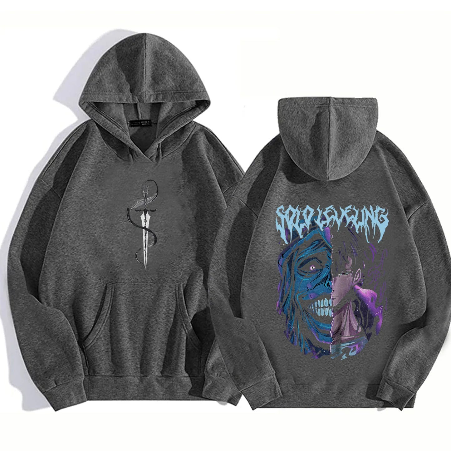 Solo Leveling Statue of God Hoodie / Sung Jinwoo Hoodie Anime