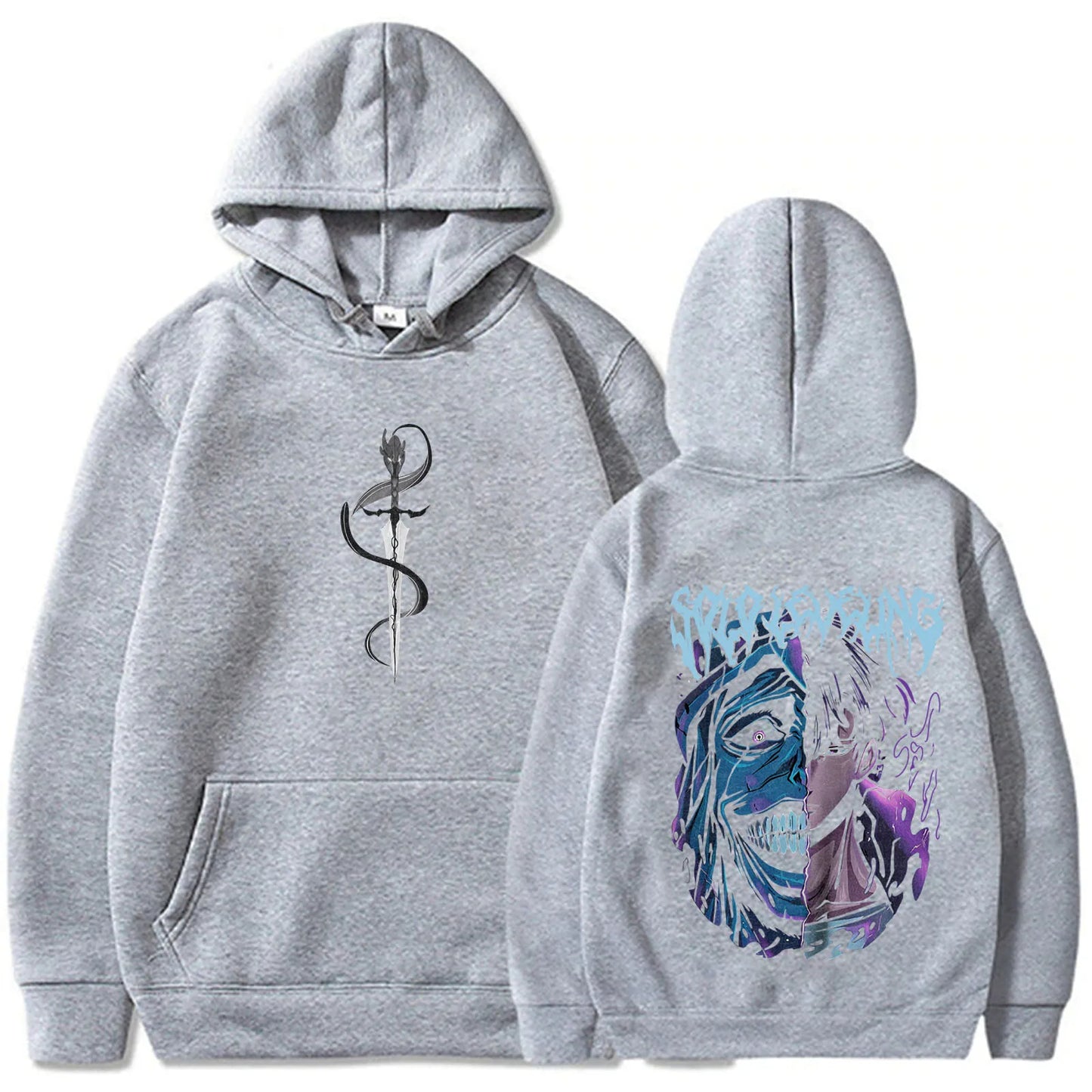Solo Leveling Statue of God Hoodie / Sung Jinwoo Hoodie Anime