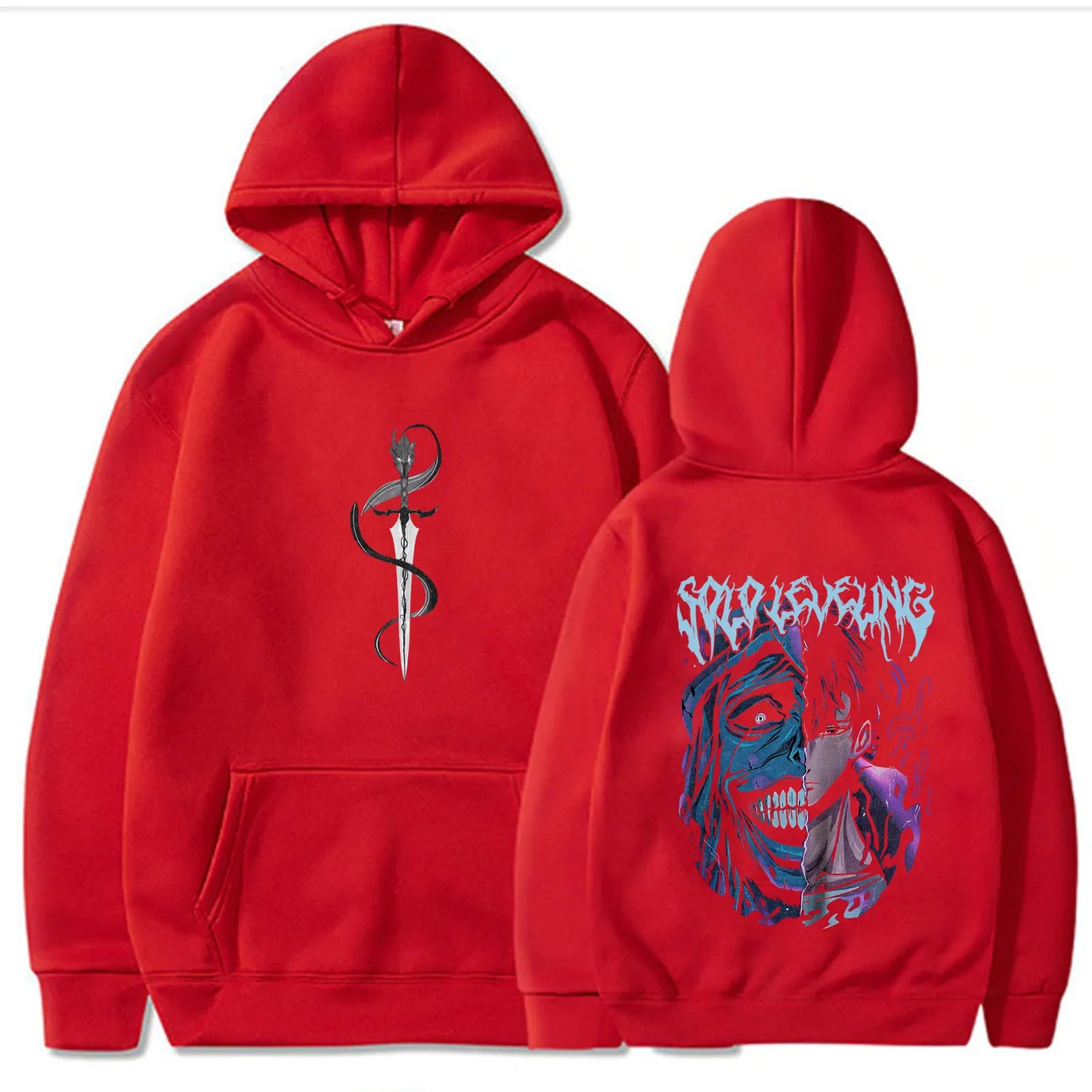 Solo Leveling Statue of God Hoodie / Sung Jinwoo Hoodie Anime