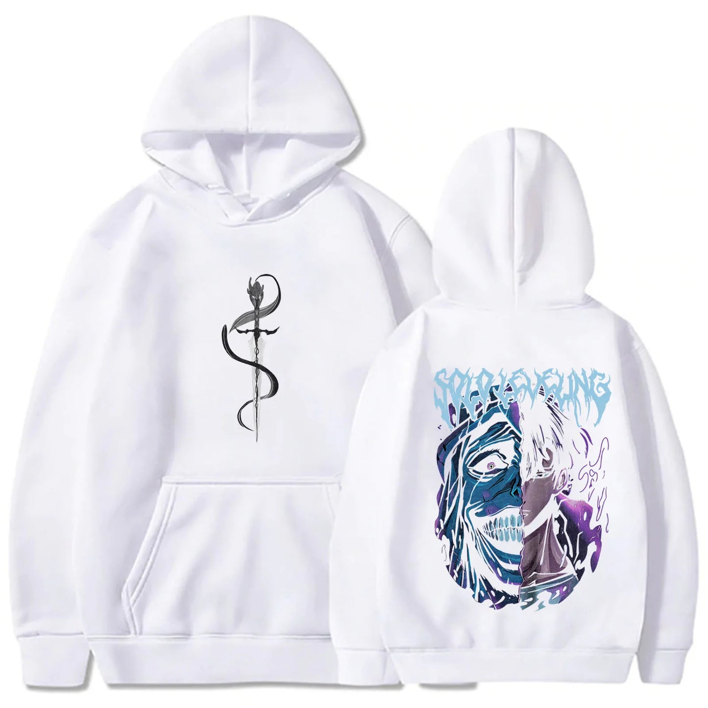 Solo Leveling Statue of God Hoodie / Sung Jinwoo Hoodie Anime