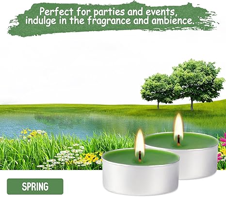 Scented Tealight Candles, Spring Aromatherapy Candles